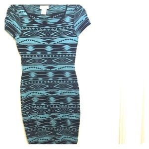 Tribal sweater dress